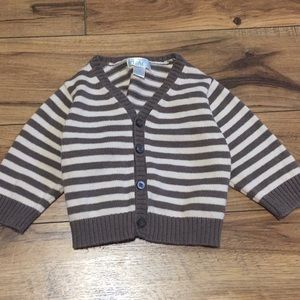 The Children’s Place Brown Striped V-neck Cardigan
